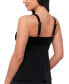 ფოტო #3 პროდუქტის Women's Black Swan Tiered-Ruffle Tankini Top, Created for Macy's