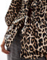 Фото #3 товара ONLY bow detail top in animal print