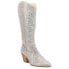 Фото #2 товара Matisse Nashville Rhinestone Pointed Toe Cowboy Womens Silver Casual Boots NASH