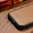 Etui pokryte naturalną skórą do iPhone 14 Leather Oil Wax jasny brąz