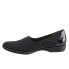 Фото #4 товара Trotters Jake T1464-013 Womens Black Leather Slip On Loafer Flats Shoes