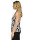 Women's Keyhole-Neck Tropical-Print Top