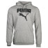 Фото #1 товара Puma Framed Up Logo Hoodie & Tall Mens Grey Casual Outerwear 67807403