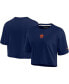 Women's Navy Houston Astros Elements Super Soft Boxy Cropped T-Shirt Синий, L - фото #1