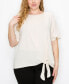 Фото #1 товара Plus Size Side Tie Tee