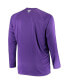Фото #3 товара Men's Purple Clemson Tigers Big and Tall Terminal Tackle Long Sleeve Omni-Shade T-shirt