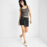 Фото #2 товара Women's Asymmetrical Denim Mini Skort - Future Collective with Alani Noelle