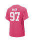 Фото #2 товара Women's Threads Nick Bosa Pink Distressed San Francisco 49ers Name and Number T-shirt