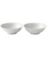 Фото #1 товара White Fluted Cereal Bowls, Set of 2