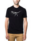 Фото #1 товара Men's Premium Word Art T-Shirt - Dinosaur T-Rex Skeleton