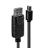 Фото #4 товара Lindy Mini DP to DP cable - black 2m - 2 m - Mini DisplayPort - DisplayPort - Male - Male - 2560 x 1600 pixels