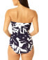 Фото #2 товара Anne Cole Twist Front Shirred Bandeau One-Piece Women's 6