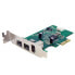 Фото #1 товара StarTech.com 3 Port 2b 1a Low Profile 1394 PCI Express FireWire Card Adapter - PCIe - IEEE 1394/Firewire - PCIe 1.1 - Green - 149905 h - Texas Instruments - XIO2213B