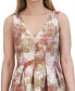 ფოტო #3 პროდუქტის Women's Metallic Jacquard Fit & Flare Dress