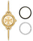ფოტო #1 პროდუქტის Women's The Miller Gold-Tone Stainless Steel Bangle Bracelet Watch 27mm Set