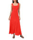 Фото #1 товара Women's Smocked Back Challis Tiered Sleeveless Maxi Dress
