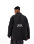 Aape By A Bathing Ape technical shacket in black with back print