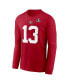 Men's Brock Purdy Scarlet San Francisco 49ers Super Bowl LVIII Patch Player Name and Number Long Sleeve T-shirt