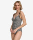 Фото #3 товара Купальник Calvin Klein с завязками на животе, однотонный - для Macy's