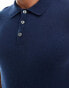 Jack & Jones knitted polo in navy