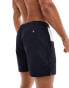 Tommy Hilfiger core flag medium drawstring swim short in navy Синий, L - Chest 103-108 cm - фото #3