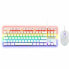 Keyboard with Gaming Mouse The G-Lab MERCURY W White