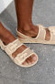 Фото #1 товара Сетчатые сандалии с пряжками ZARA