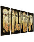 Totem poles Mixed Media Iron Hand Painted Dimensional Wall Art, 32" x 16" x 1.6"