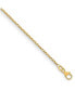 ფოტო #2 პროდუქტის 18k Yellow Gold Diamond Cut Cable Chain Necklace