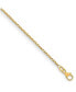 18k Yellow Gold Diamond Cut Cable Chain Necklace