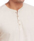 Men's Micro-stripe Long Sleeve Henley