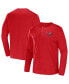 Фото #2 товара Men's NFL x Darius Rucker Collection by Red Tampa Bay Buccaneers Slub Jersey Henley Long Sleeve T-shirt