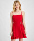 ფოტო #3 პროდუქტის Juniors' Side-Tie Grommet-Trim Dress