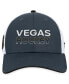 Men's Charcoal Vegas Golden Knights Authentic Pro Rink Trucker Adjustable Hat