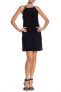 Фото #2 товара Max Studio 154225 Women's Velvet Devore Tonal Printed Dress Black Sz. Medium