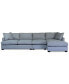 Фото #8 товара Nightford 146" 3-Pc. Fabric Chaise Sectional, Created for Macy's