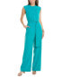 Фото #1 товара Tahari Asl Tie Waist Jumpsuit Women's Blue 2