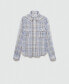 Women's Check Cotton Shirt Синий, 8 - фото #6