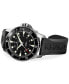 ფოტო #2 პროდუქტის Men's Swiss Automatic Khaki Navy Scuba Black Rubber Strap Watch 43mm