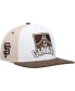 Фото #1 товара Men's White, Brown San Francisco Giants Chocolate Ice Cream Drip Snapback Hat