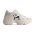 Фото #1 товара Puma Pulsar Wedge Cat Logo Graphic Lace Up Womens White Sneakers Casual Shoes 3