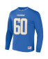 ფოტო #3 პროდუქტის Men's NFL X Staple Blue Los Angeles Chargers Core Long Sleeve Jersey Style T-shirt