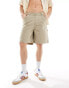 Фото #1 товара Jack & Jones loose carpenter short in off white