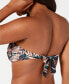 Фото #2 товара Bar Iii 259897 Women Printed Twist Bandeau Bikini Top Swimwear Size Small