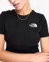 The North Face Simple Dome fitted cropped t-shirt in black