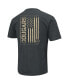 Men's Heathered Black Washington State Cougars OHT Military-Inspired Appreciation Flag 2.0 T-shirt