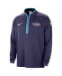 ფოტო #2 პროდუქტის Men's Purple Phoenix Suns 2023/24 City Edition Authentic Coaches Half-Zip Jacket