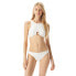 Michael Kors 299858 Size Essentials Solid Cropped Bikini Top White Size MD