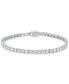 ფოტო #1 პროდუქტის Men's Lab Grown Diamond Tennis Bracelet (5 ct. t.w.) in 10k White Gold