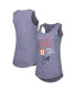 ფოტო #2 პროდუქტის Women's Navy Houston Astros Americana Tri-Blend Racerback Tank Top